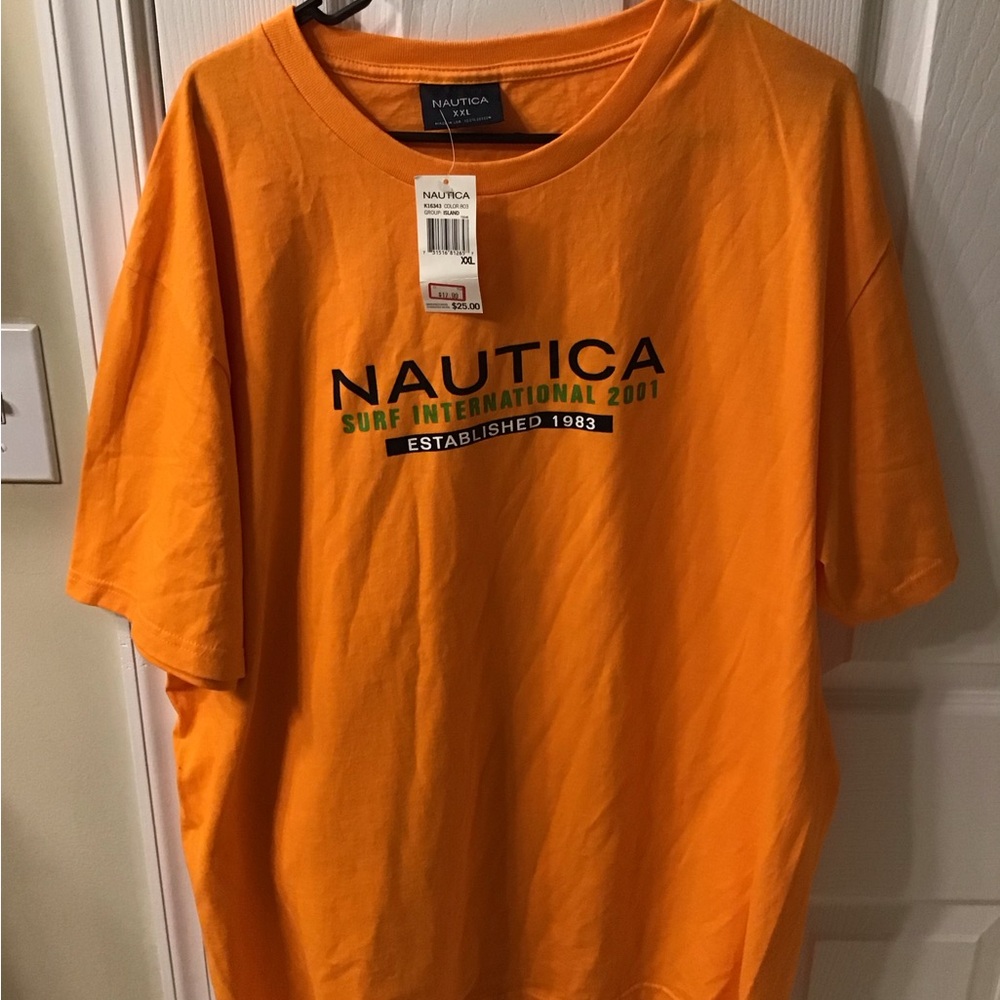 Vintage Y2K 2001 Nautica Surf Tee XXL Made in USA Deadstock w/Tags